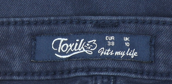 Toxik3 Women’s Blue Skinny Stretch Mid Rise Denim Jeans Size 10