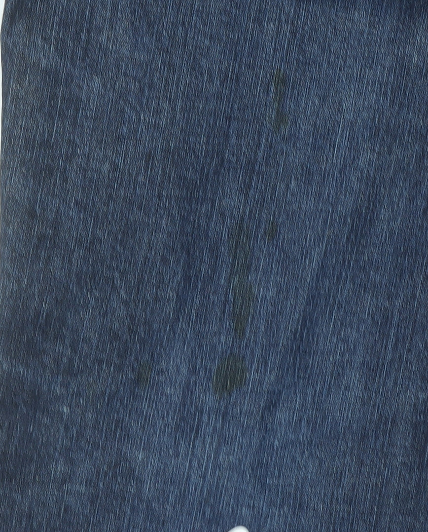 United Colors of Benetton Womens Blue Straight Denim Jeans Size 30W Classic Fit