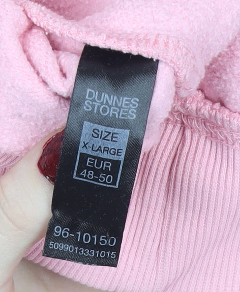 Dunnes Stores Women Pink Crew Neck Fleece Pullover Jumper Size 20