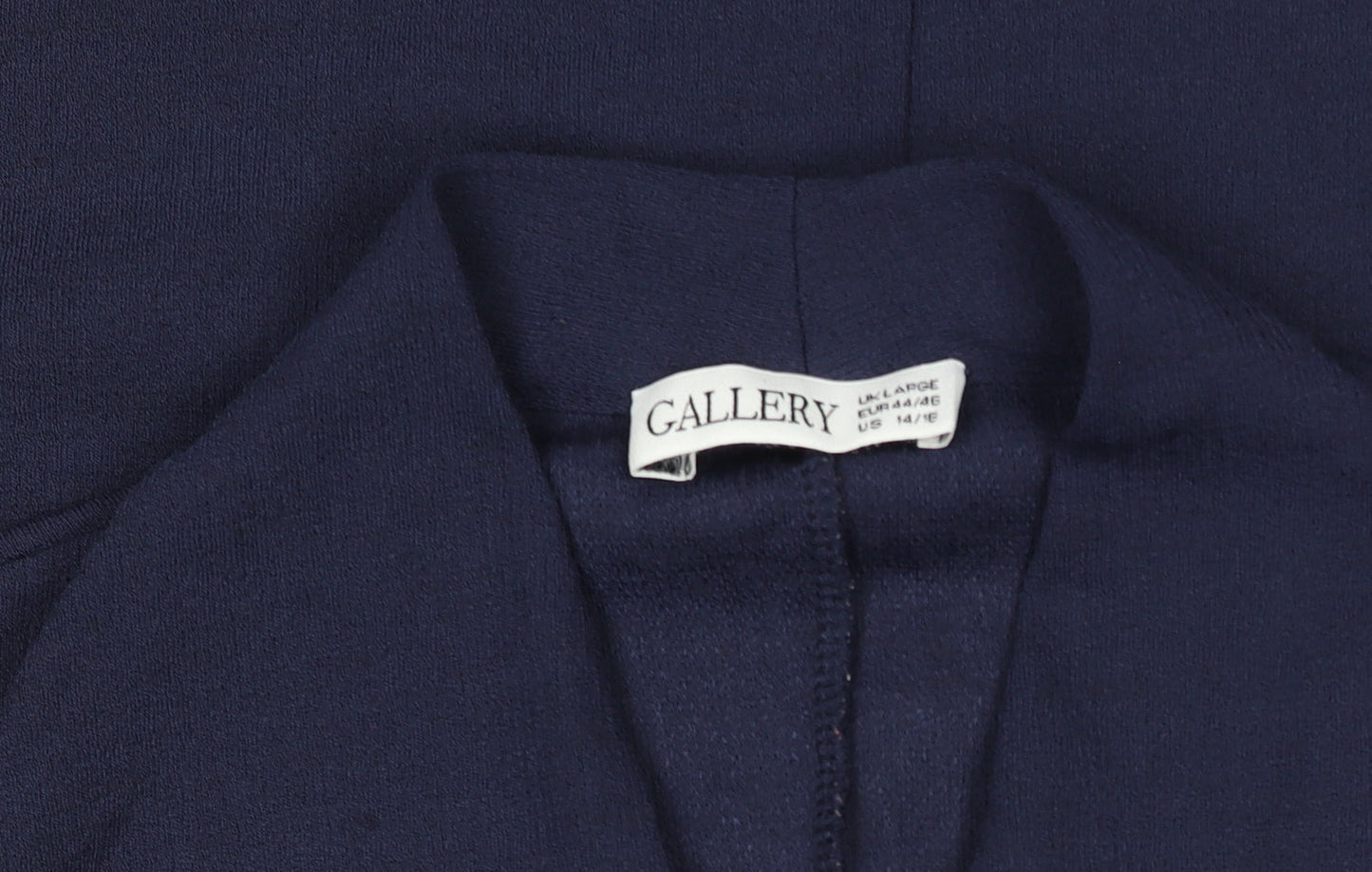 Gallery Women's Blue Kimono Style Jersey Blouse Size L