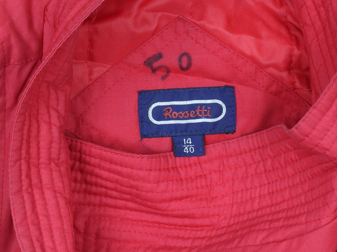 Rossetti Women’s Red Quilted Mid-Length Puffer Jacket Size 14