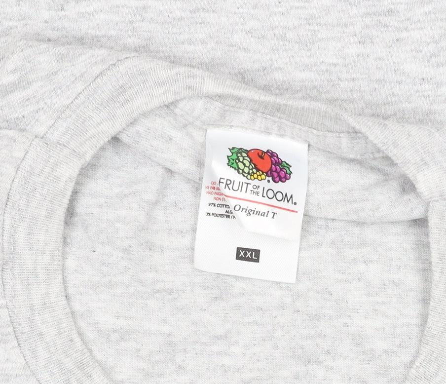Fruit of the Loom Men’s Grey 2XL Wild Atlantic Way Graphic T-Shirt