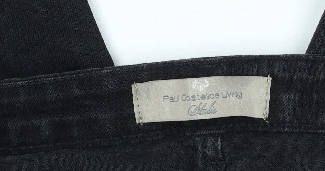 Paul Costelloe Living Studio Women's Black Straight Jeans Size 10