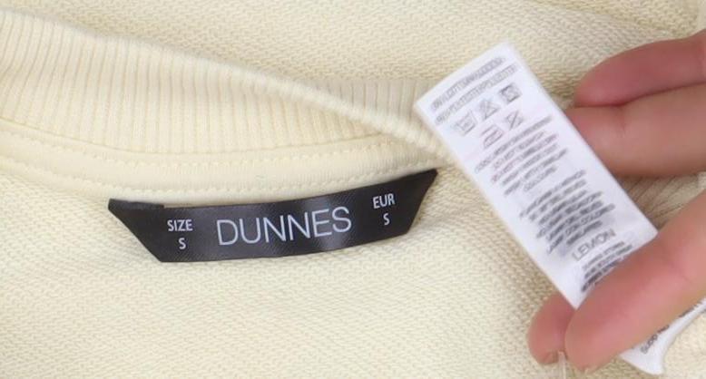 Dunnes Women Beige California 1986 Crew Neck Sweatshirt Size S