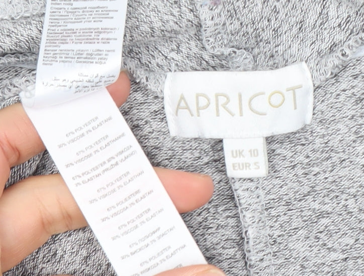 Apricot Women’s Grey Longline Knit Cardigan UK 10 Regular Fit