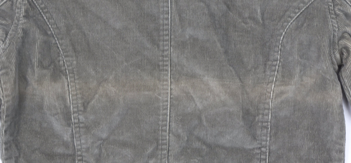 Foxhole Women’s Beige Corduroy Blazer Size 8 Two-Button Jacket