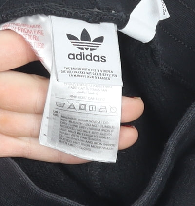 Adidas Boys Black Jogger Sweatpants - Size 6 Years - Drawstring Waist