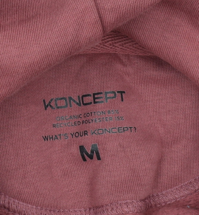 Koncept Men's Pink Pullover Hoodie Medium Cotton Blend Graphic