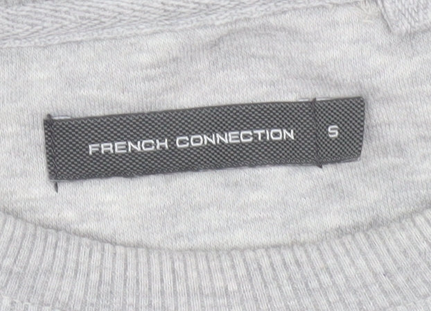 French Connection Men's Grey Sweatshirt S Regular Crew Neck Pullover
