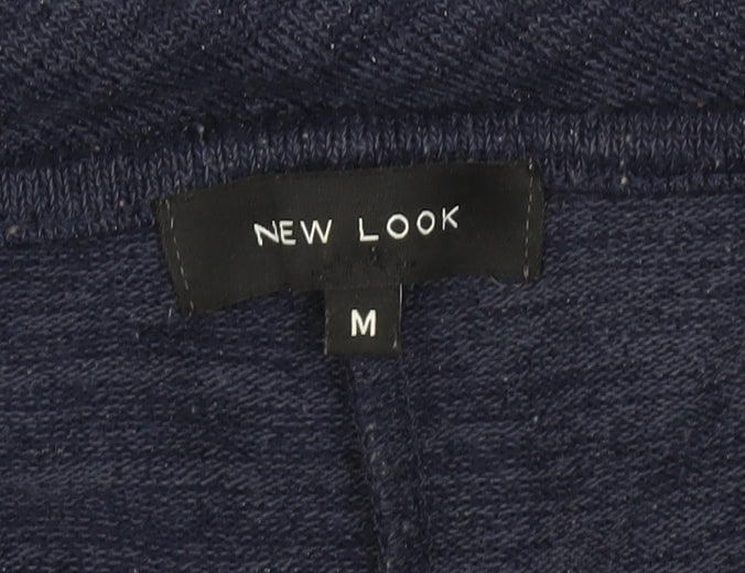 New Look Women’s Blue 1/2 Zip Relaxed Knit Jumper Size M