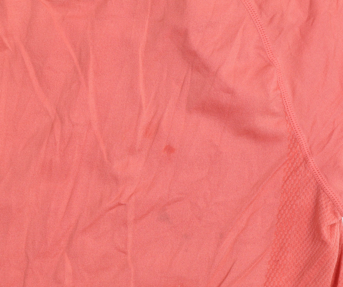 Dunnes Womens Pink Polyamide Short Sleeve Active T-Shirt Size 14