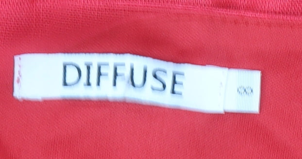 Diffuse Women's Red Sleeveless Sheath Dress Size 8 Party Cocktail