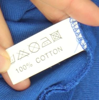 Paul Separates Women Blue V-Neck Short Sleeve Cotton T-Shirt M