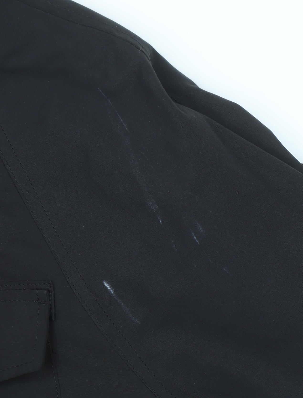 H&M Divided Men's Black XS Parka Jacket Hooded Water Resistant