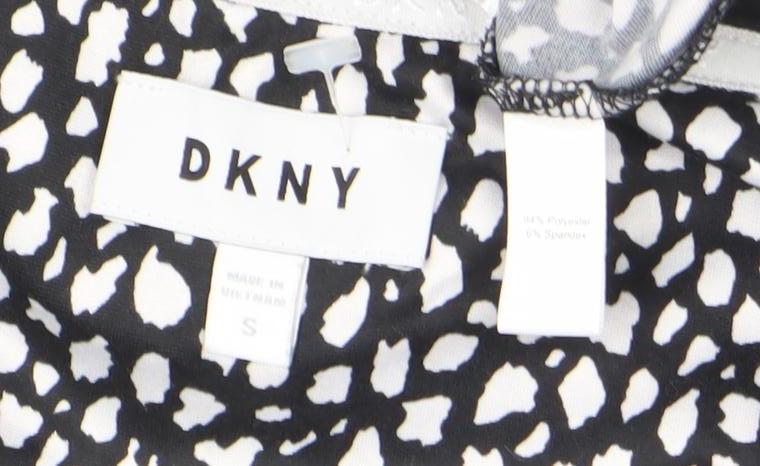 DKNY Women’s Black Animal Print Sleeveless Tank Top Size S