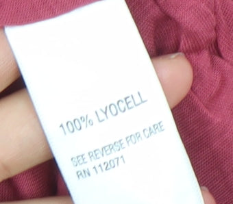 Jigsaw Womens Pink Lyocell Wrap V-Neck T-Shirt XL