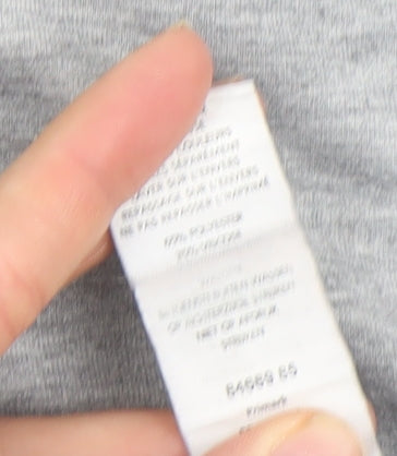 Disney Women Grey Olaf T-Shirt L Short Sleeve Cotton Blend Casual