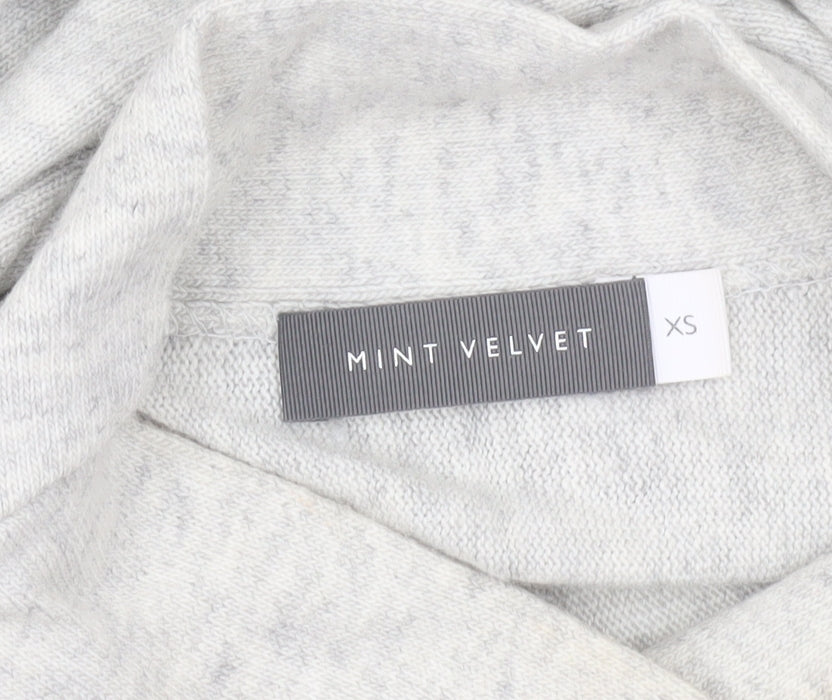 Mint Velvet Womens Grey Roll Neck Knit Pullover Jumper XS