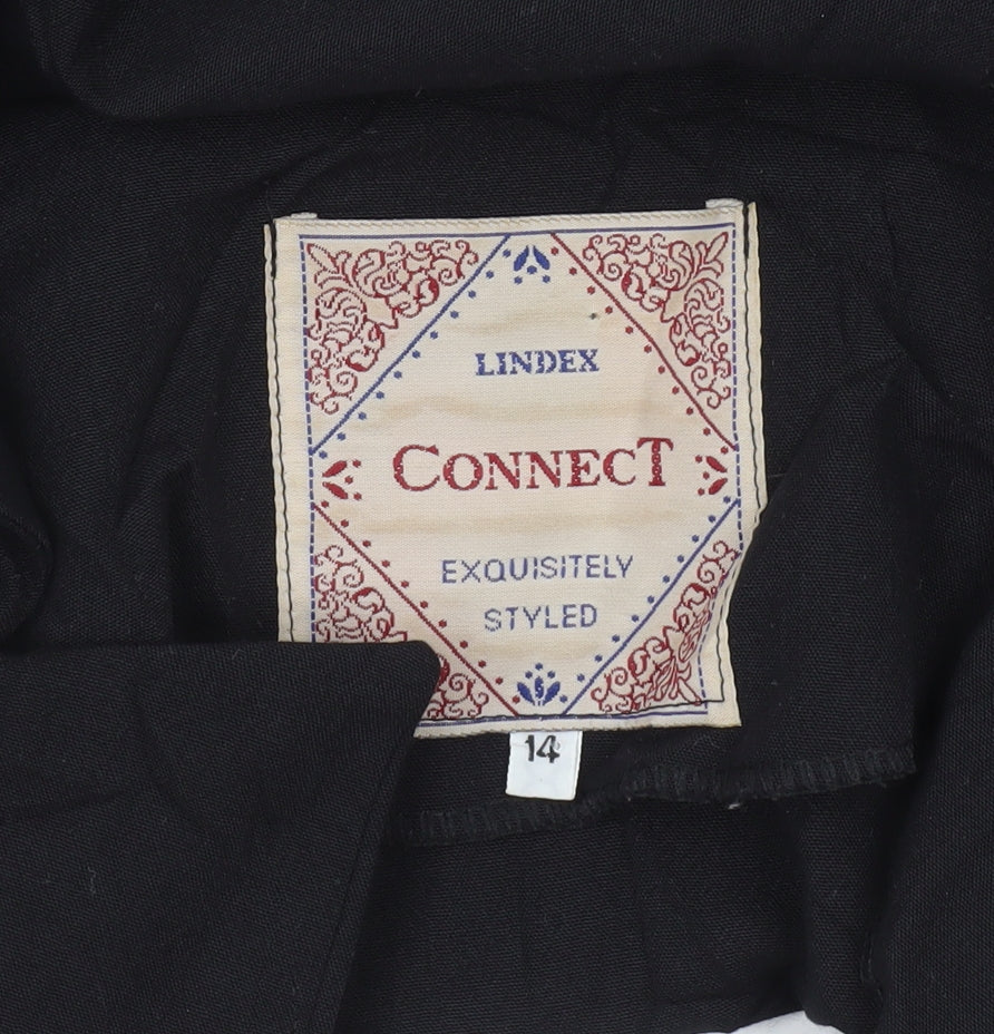 Lindex Women's Black Size 14 Single-Breasted Blazer Jacket
