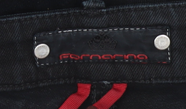 Fornarina Women's Black Skinny Stretch Jeans Size 28 Slim Fit