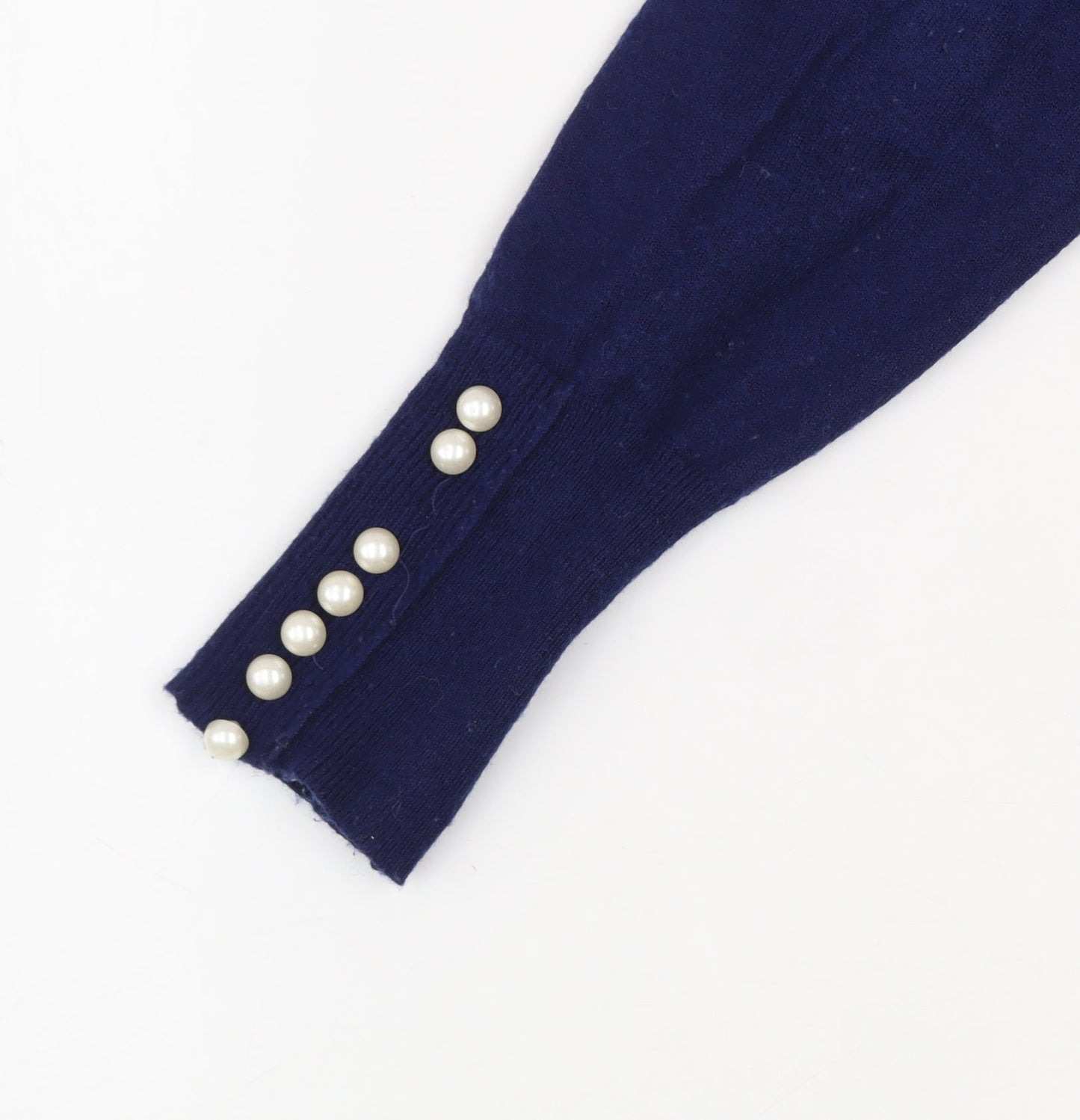 Savida Women’s Navy Blue Crew Neck Long Sleeve Pullover Jumper Size 10