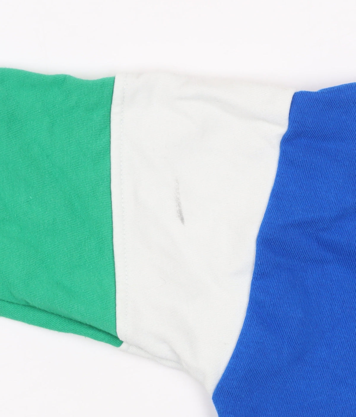 Dunnes Stores Girls Blue Colourblock Basketball Henley Sweatshirt 6-7 Years