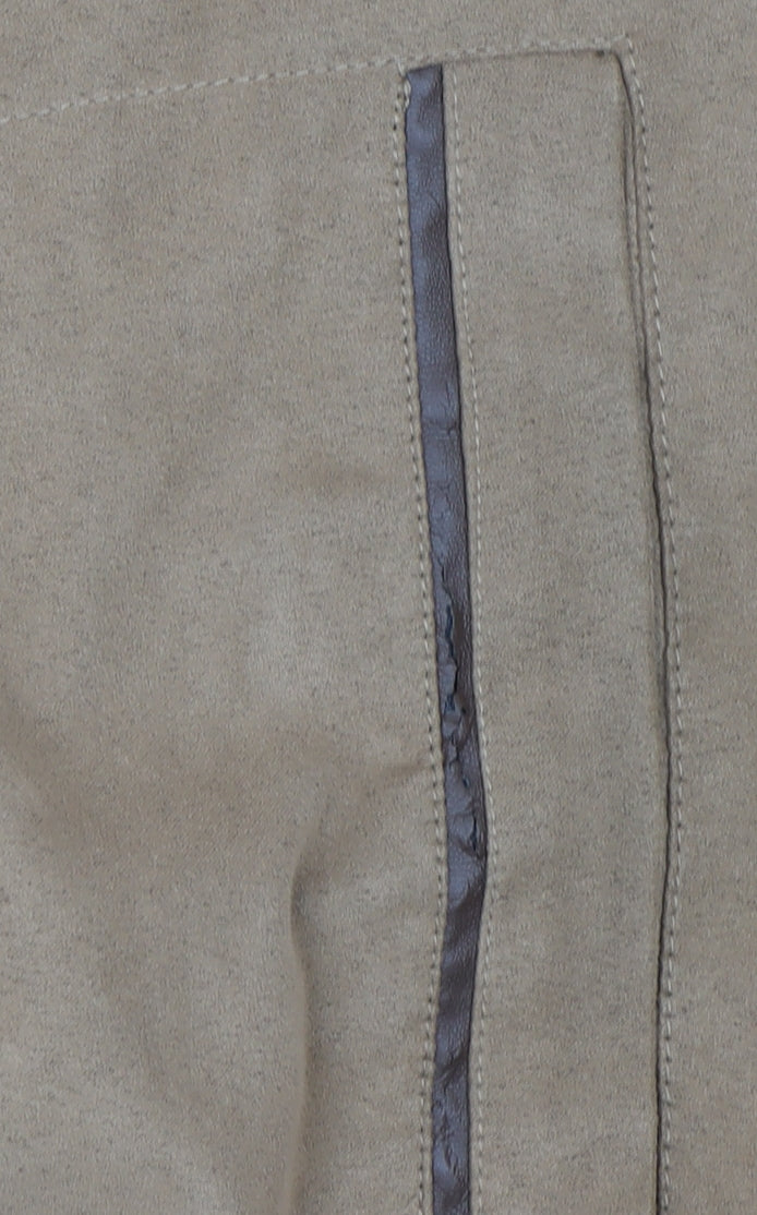 St. Bernard for Charles Stores Men's Beige Large Basic Jacket Polyester Zip Up