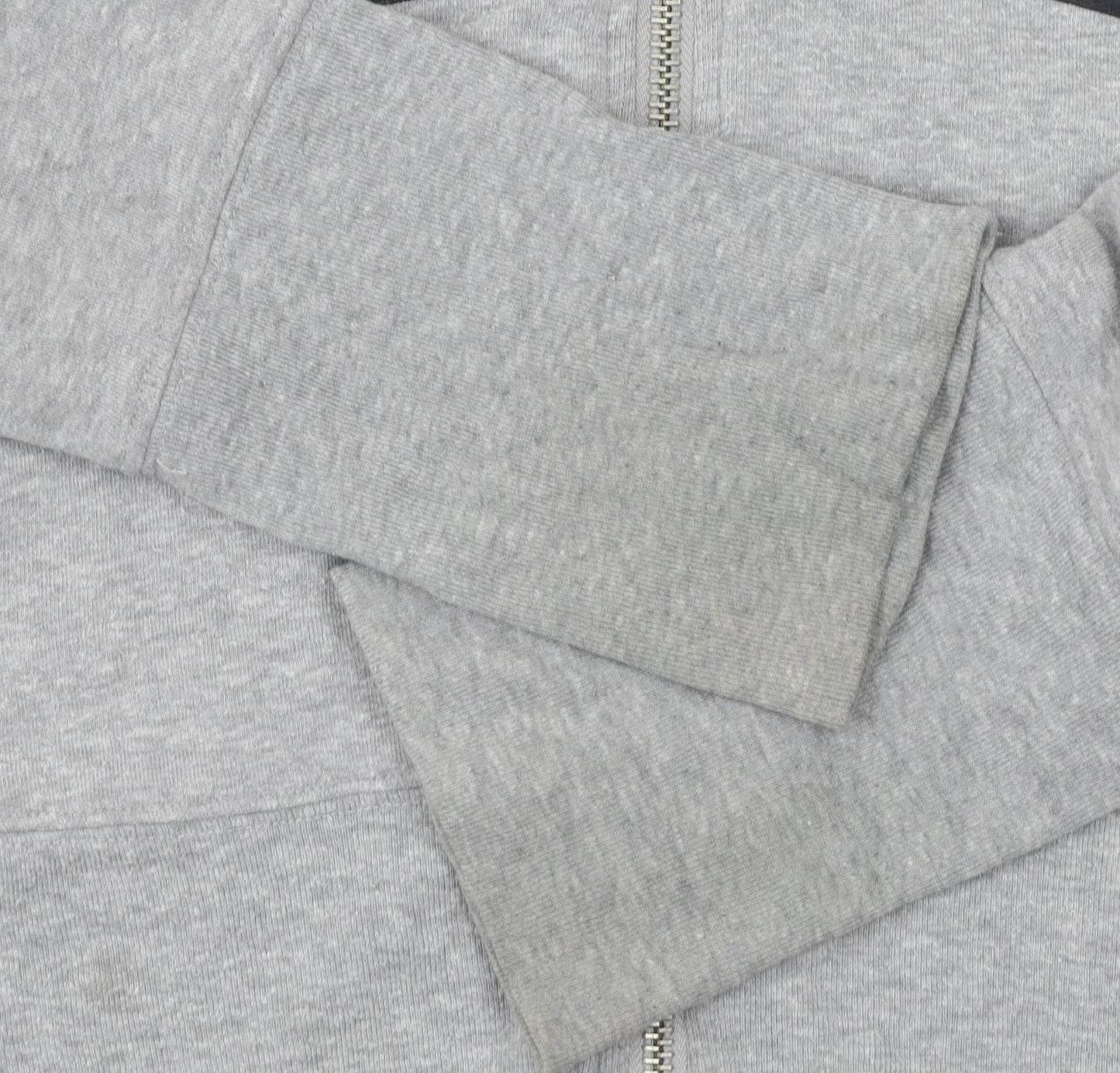 Victoria's Secret PINK Grey Full Zip Hoodie Womens Size 12 Cotton Blend