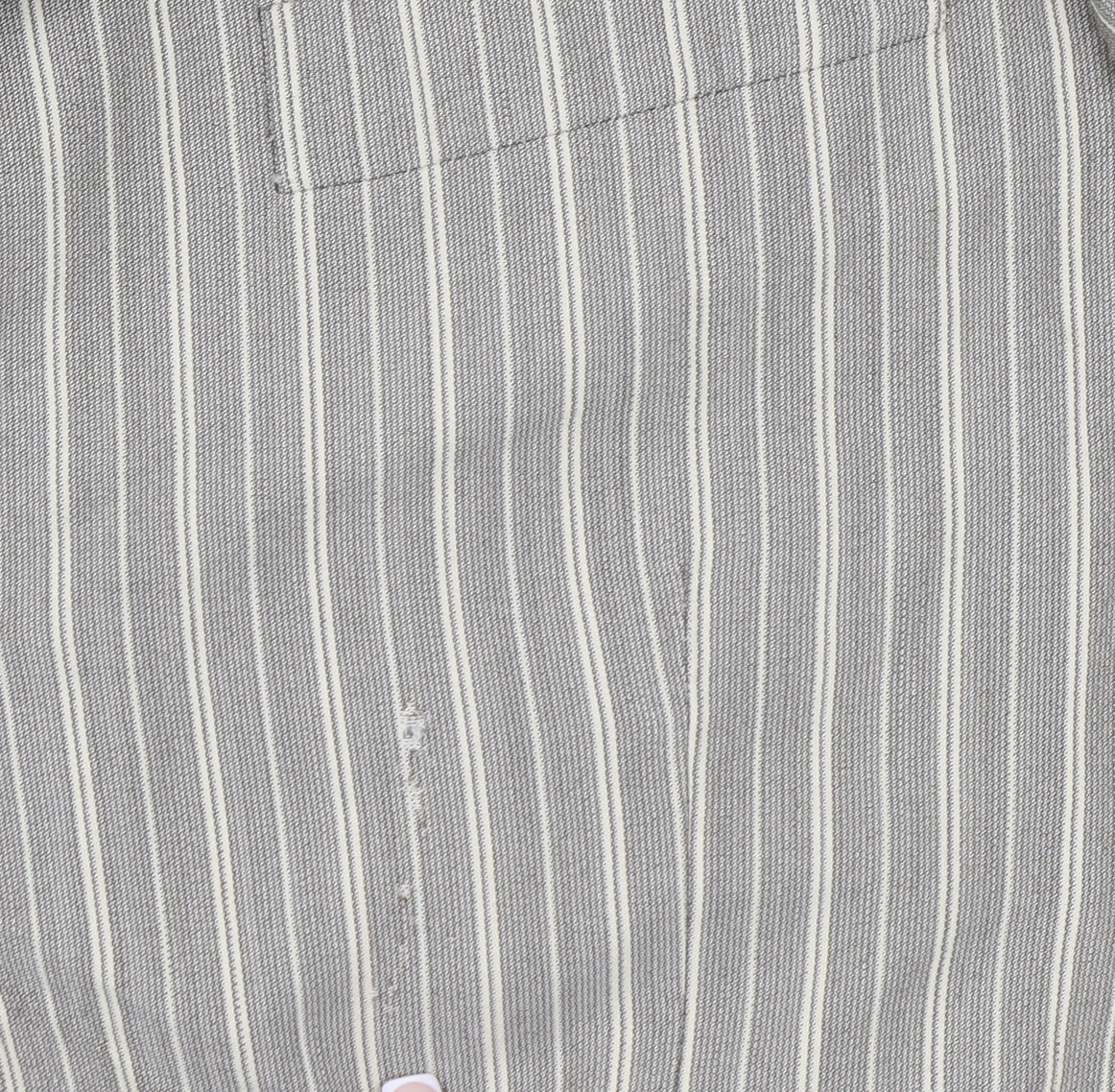 Obvious Men's Beige Striped Wool Blend Blazer Jacket Size 50 Reg