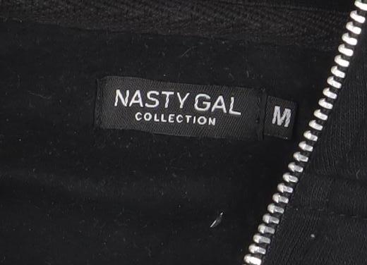 Nasty Gal Women's Black 1/2 Zip Pullover Sweatshirt Size M