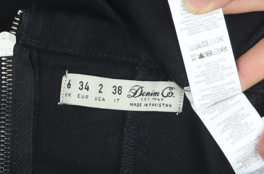 Dennis Basso Women’s Black Cotton Bodycon Knee-Length Dress Size 6