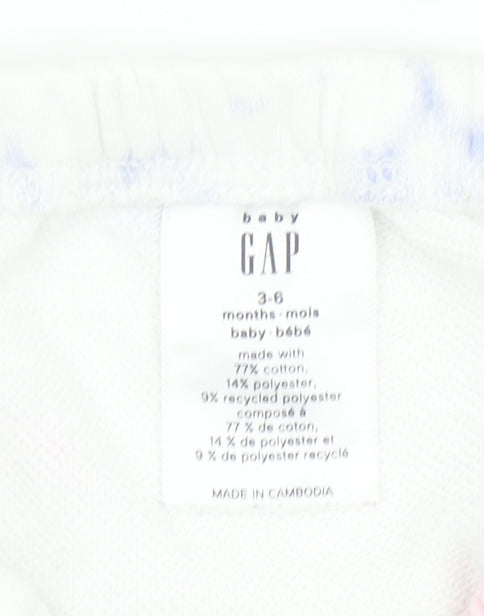 Gap Baby Unisex Multicoloured Tie Dye Jogger Trousers 3-6 Months Cotton Blend