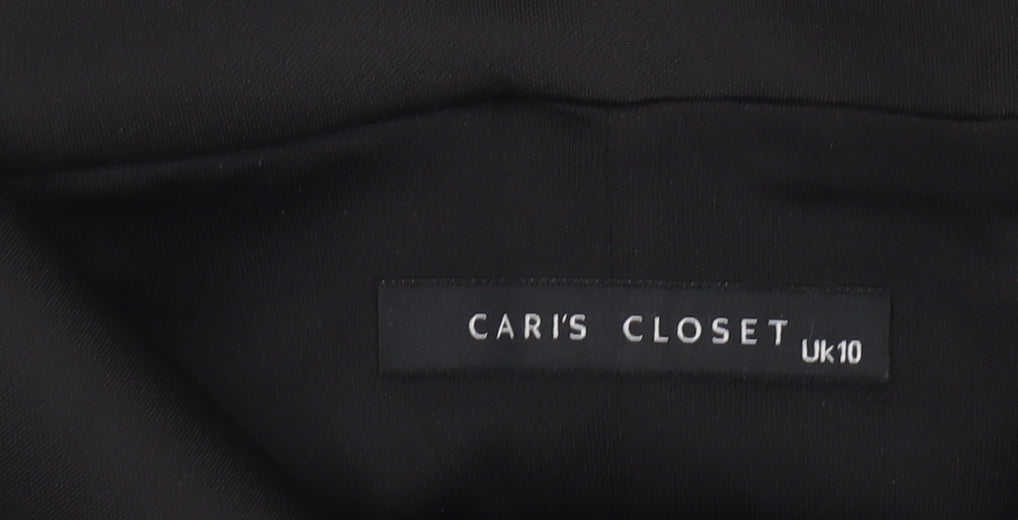 Cari's Closet Women's Black Off Shoulder Peplum Blouse UK 10