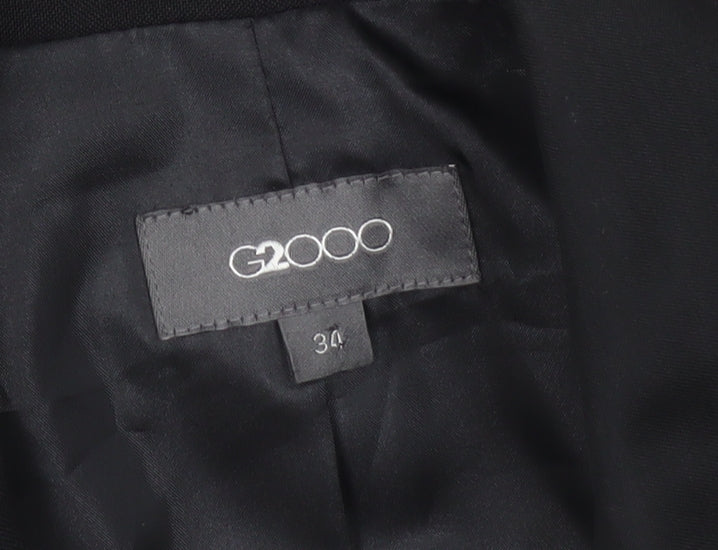 G2000 Women Black Size 6 Single-Breasted Suit Jacket Blazer