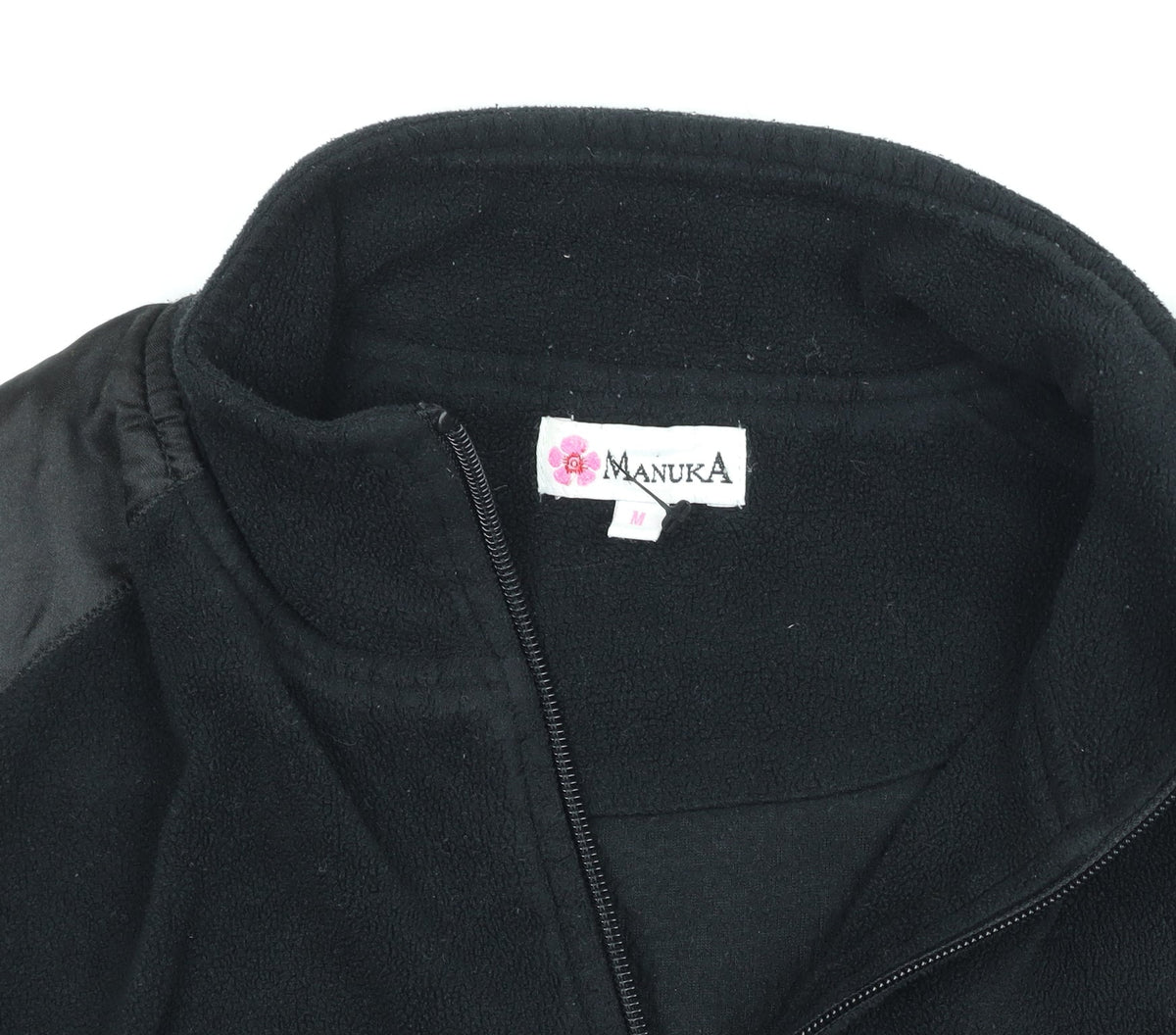 Manuka Women's Black Fleece Full Zip Jacket Size M