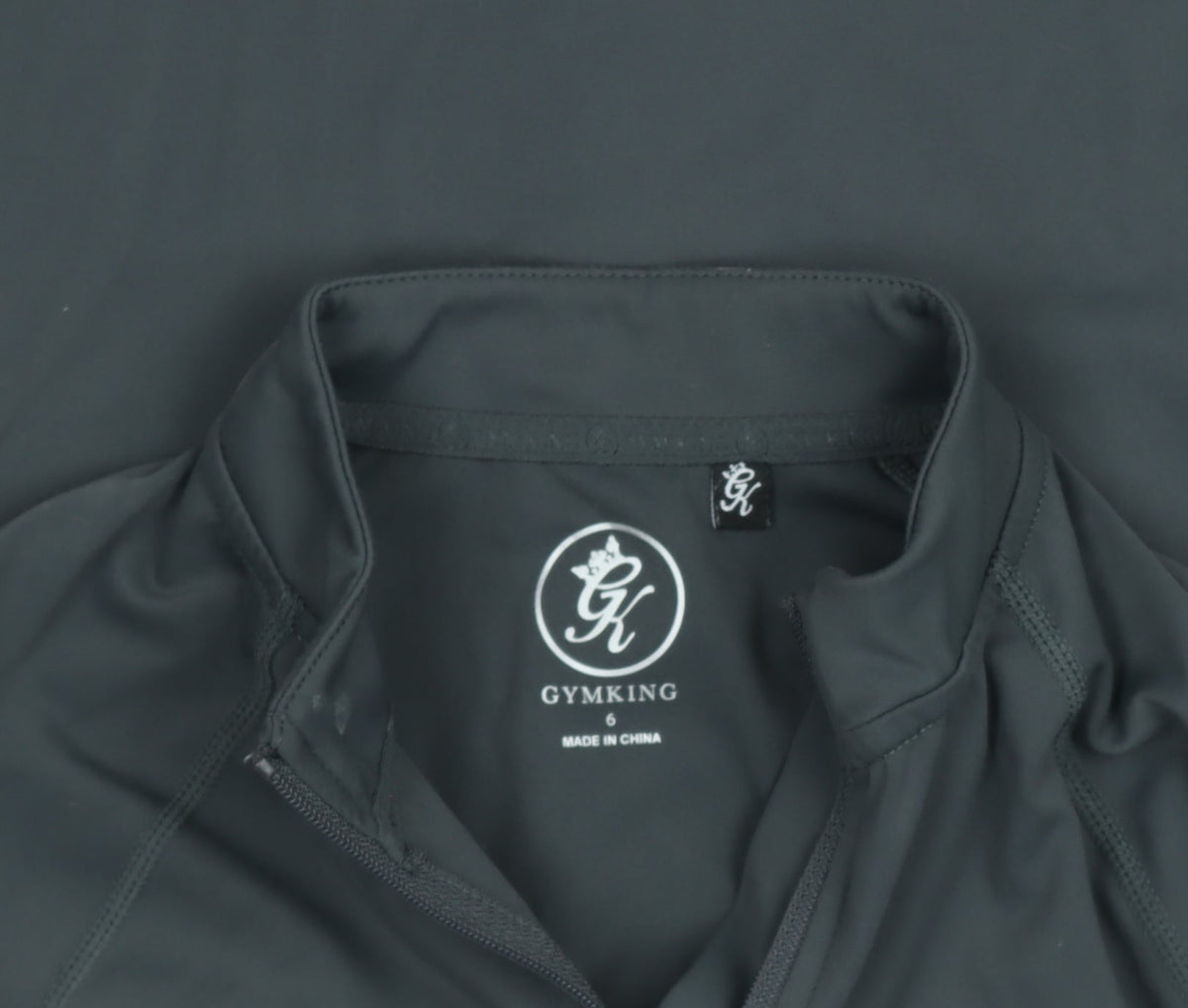 Gym King Women's Black Size 6 Slim Fit Full Zip Track Jacket