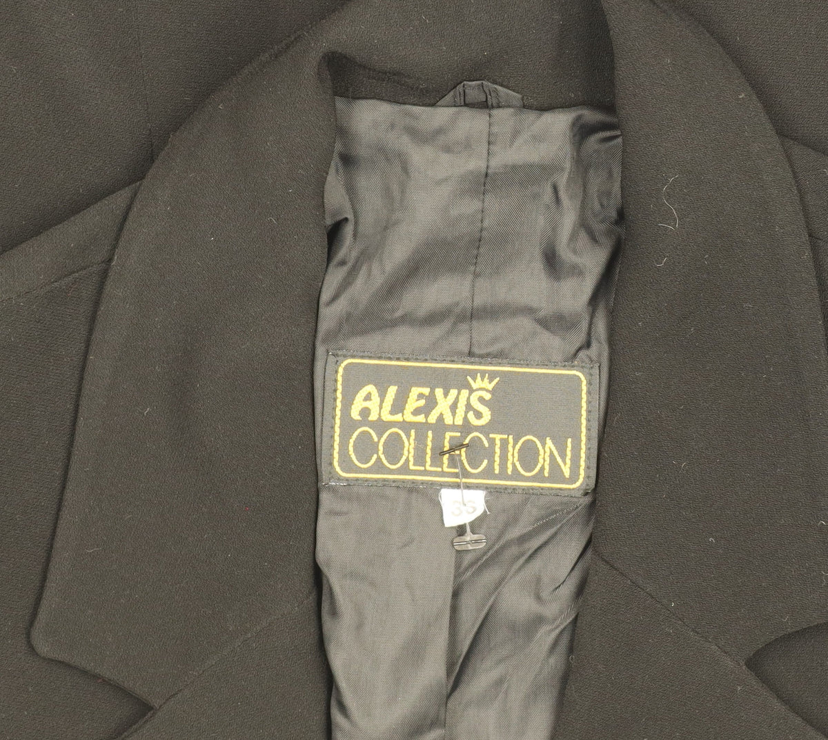Alexis Collection Women's Black Classic Blazer Jacket Size S