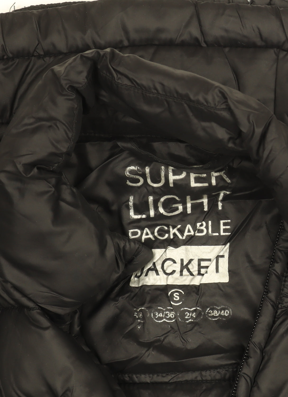 Atmosphere Womens Black S Lightweight Packable Quilted Puffer Jacket