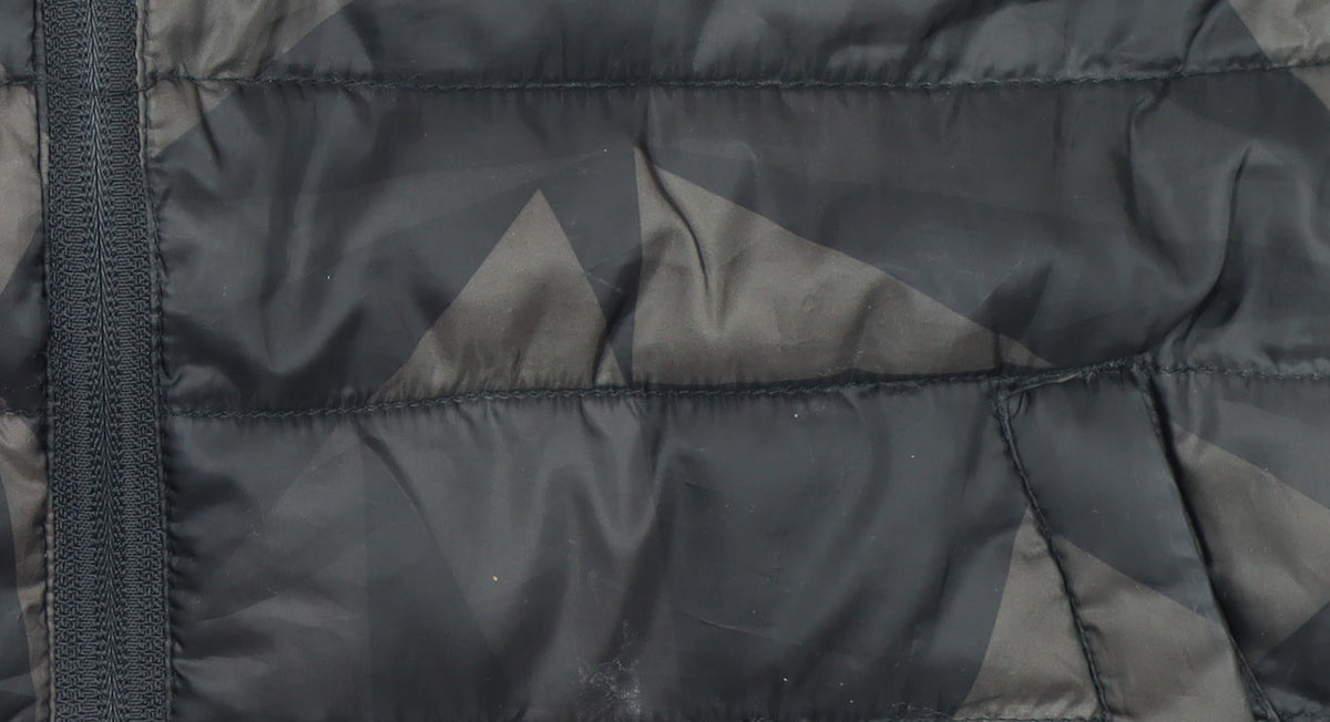 CLWR Colour Wear Men’s Black Geometric Quilted Bodywarmer Size S
