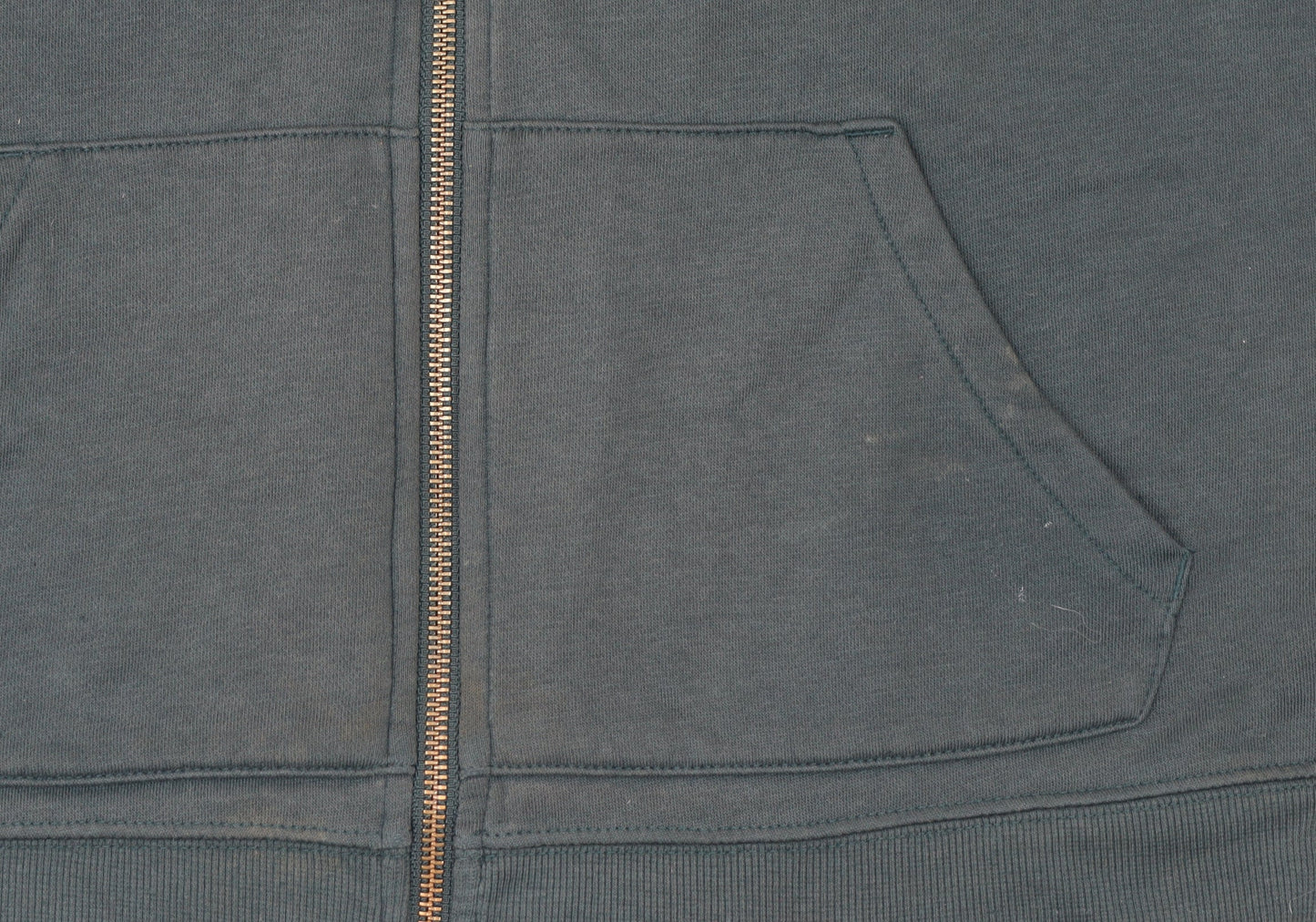 Old Navy Men's Green Full Zip Hoodie L Fleece Cotton Blend