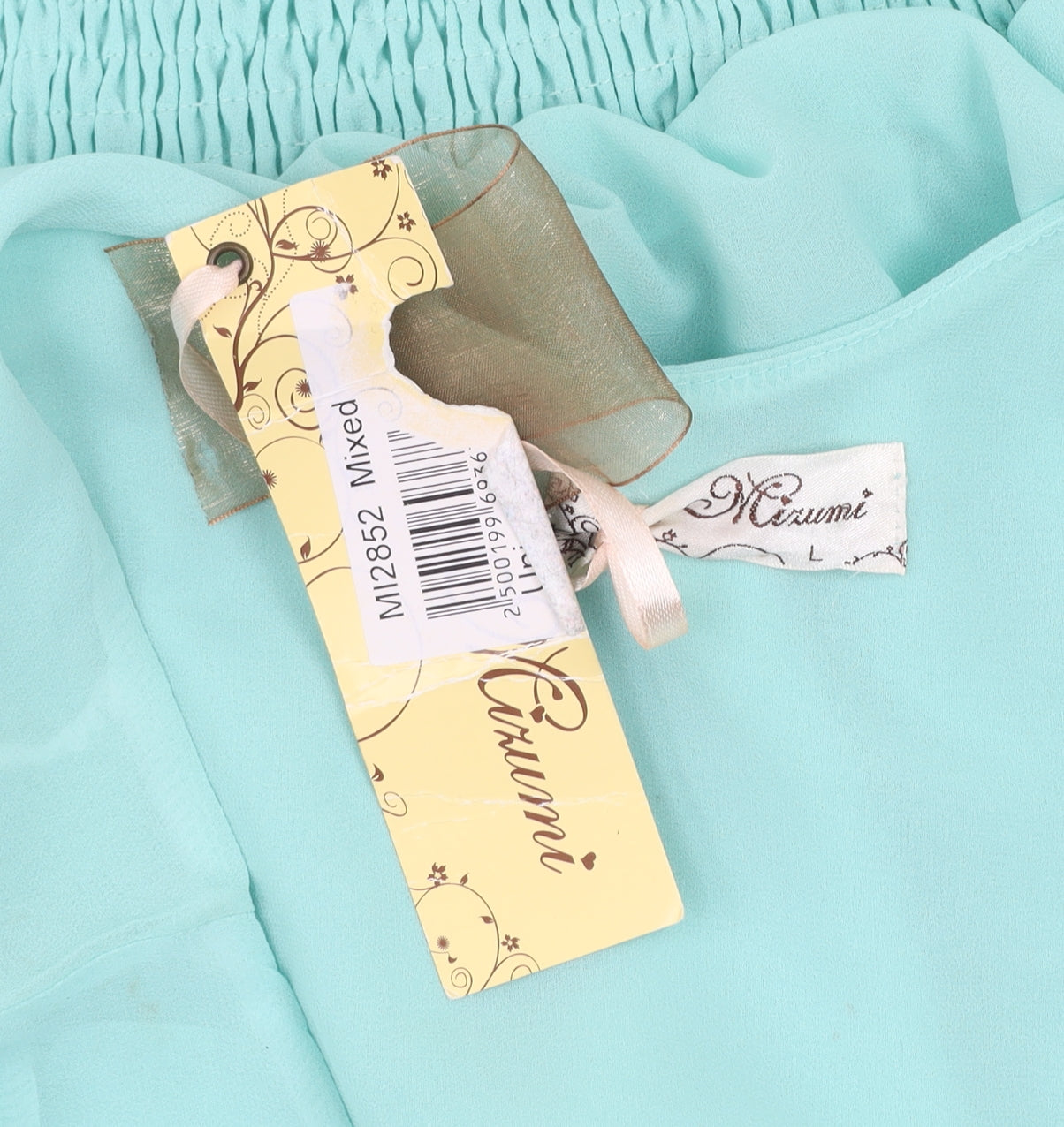 Mizumi Women Aqua Fringe Tank Top Size L Chic Summer Style