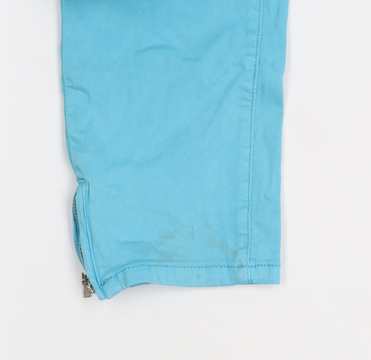 Kalisson Womens Blue Slim Ankle Zip Stretch Jeans Size 12