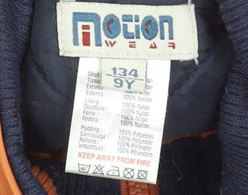 Motion Wear Boys Orange 9 Years Padded Bodywarmer Waistcoat