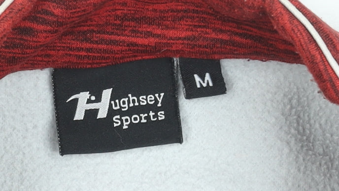 Hughsey Sports Men's Grey 1/4 Zip Sweatshirt Size M