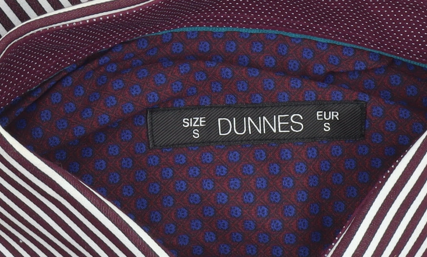 Dunnes Men’s Multicoloured Striped Cotton Long Sleeve Button-Up Shirt Size S
