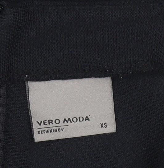 Vero Moda Womens Black XS Sleeveless Sheath Knee Length Dress