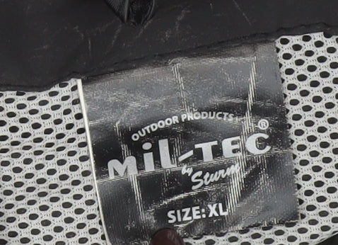 Mil-Tec Men's Black XL Waterproof Windproof Outdoor Rain Jacket