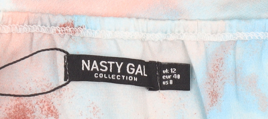 Nasty Gal Women’s Multicoloured Cowl Neck Camisole Top UK 12
