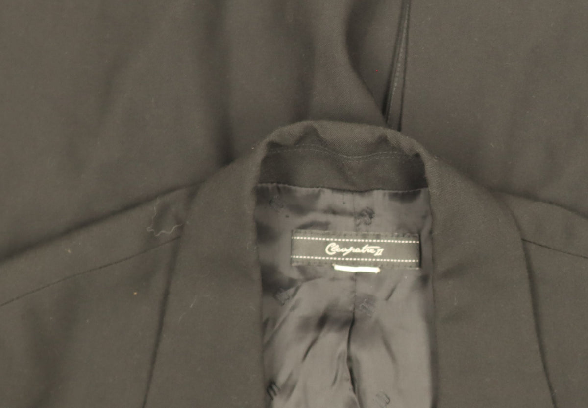 Croppata II Women's Black Regular Fit Single-Breasted Blazer Size M