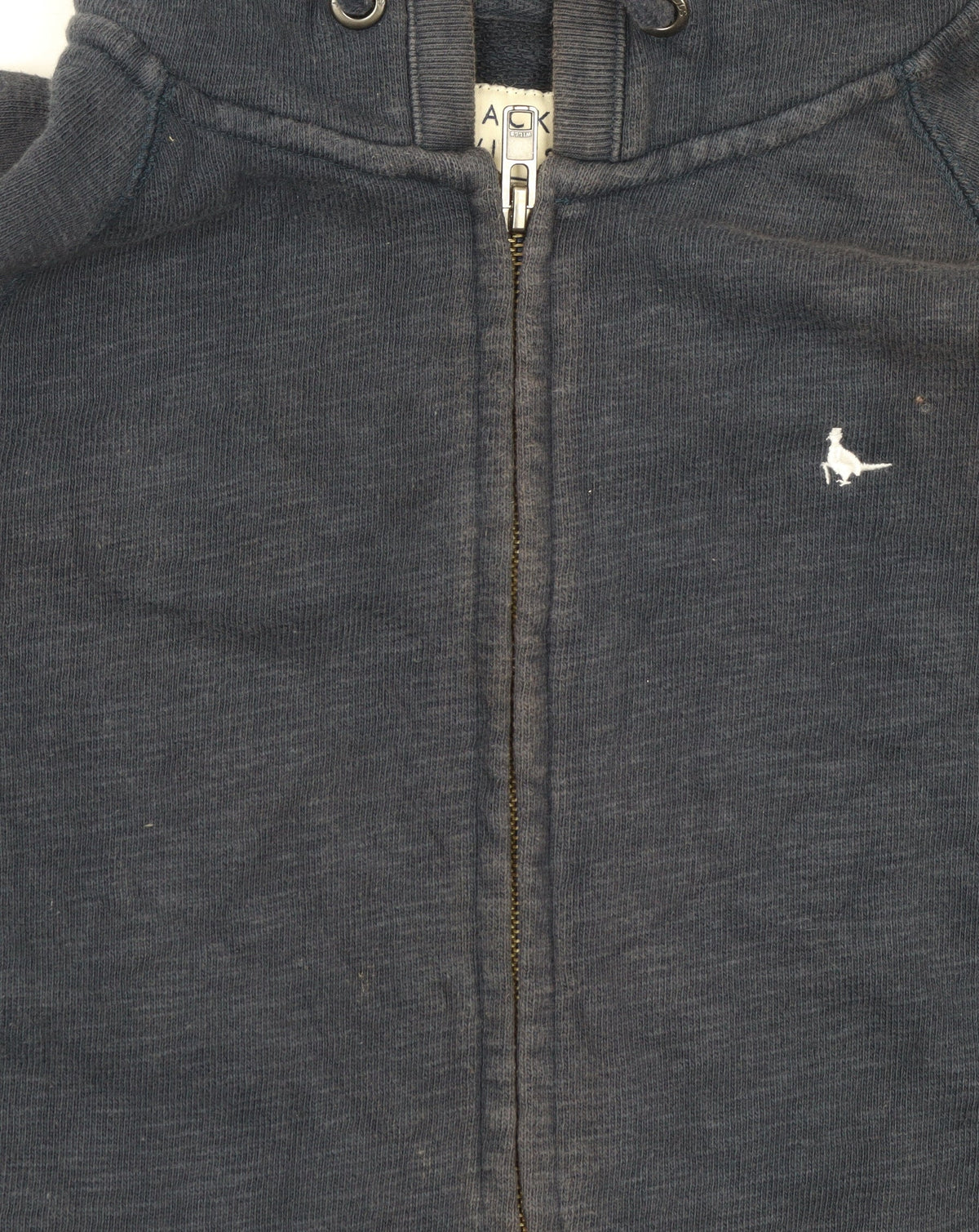 Jack Wills Womens Navy Blue Full Zip Hoodie Size UK 10 Cotton Casual